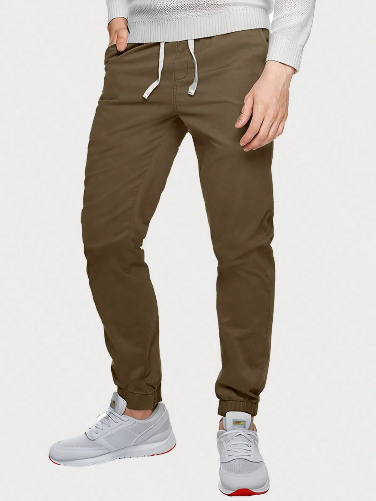 Men’s Elastic Waist Drawstring Joggers
