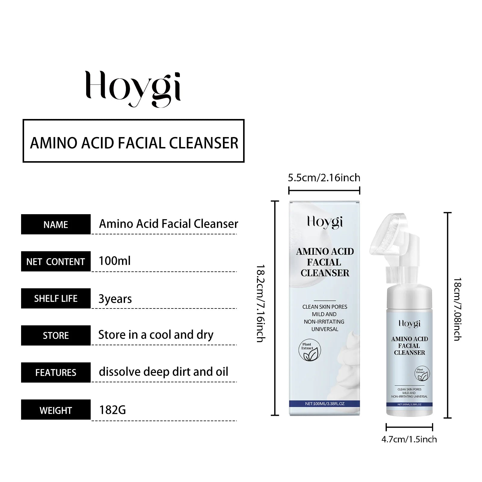 Hoygi Amino Acid Foam Cleanser 100ml