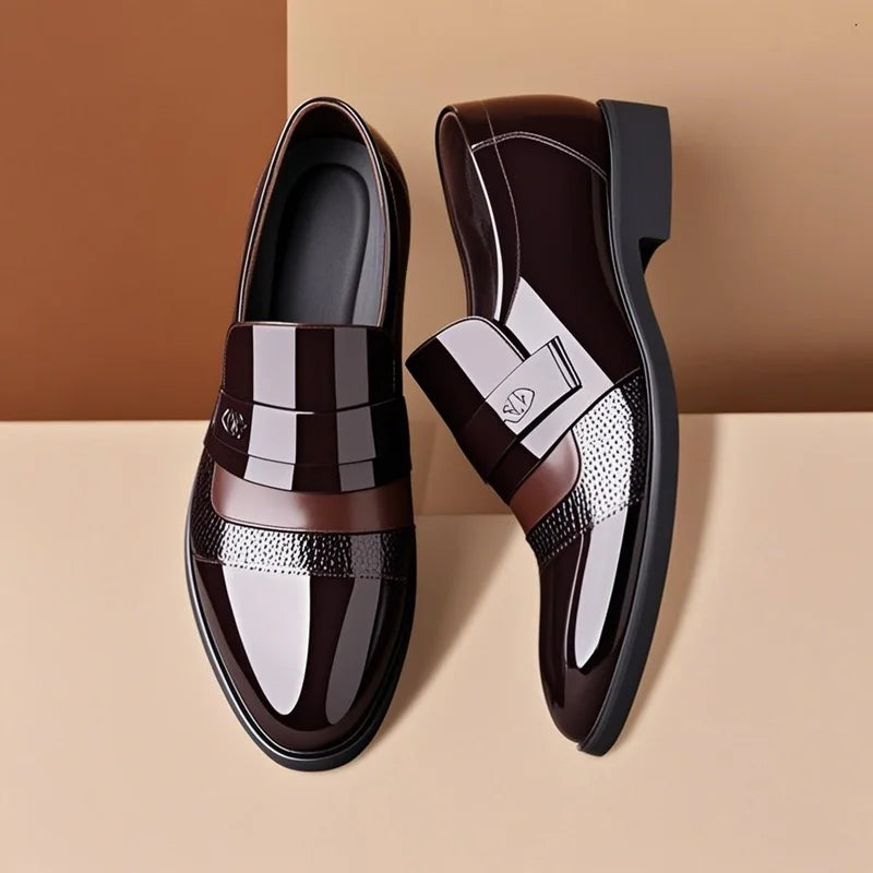 Luxury Men's Leather Brogue Oxford Shoes