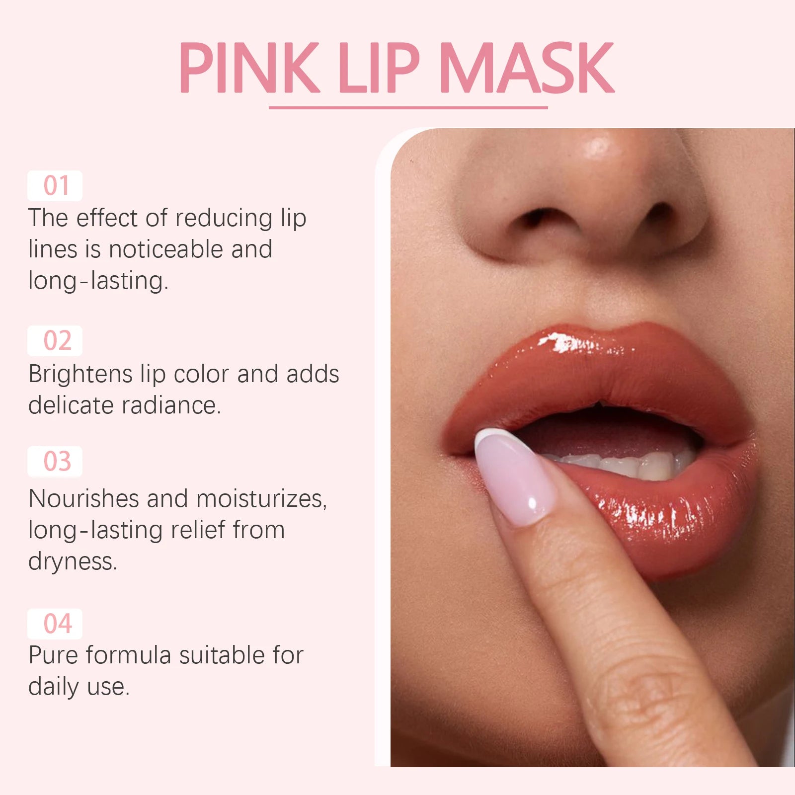 EELHOPE Pink Lip Balm & Mask Set