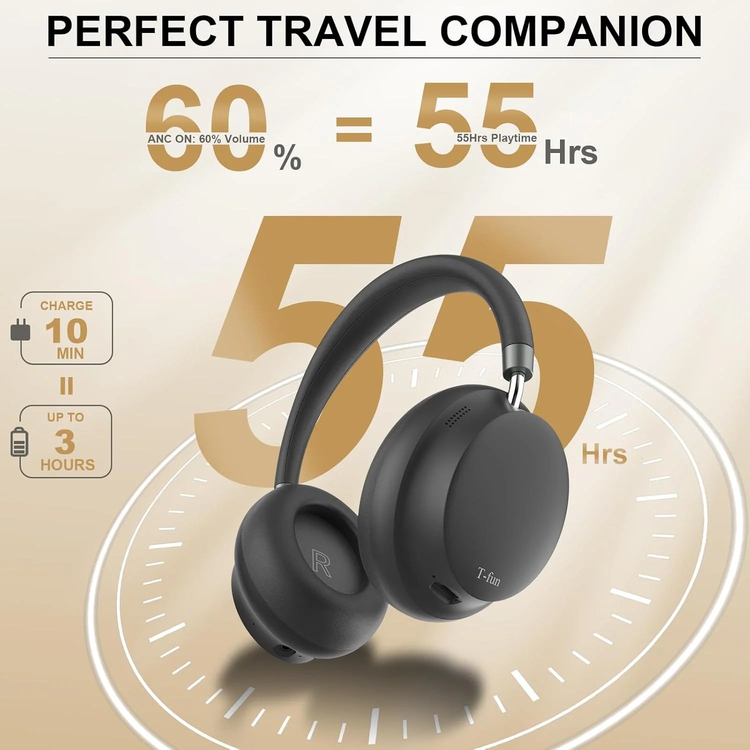 APP T-fun NC45 Noise Cancel Headphones