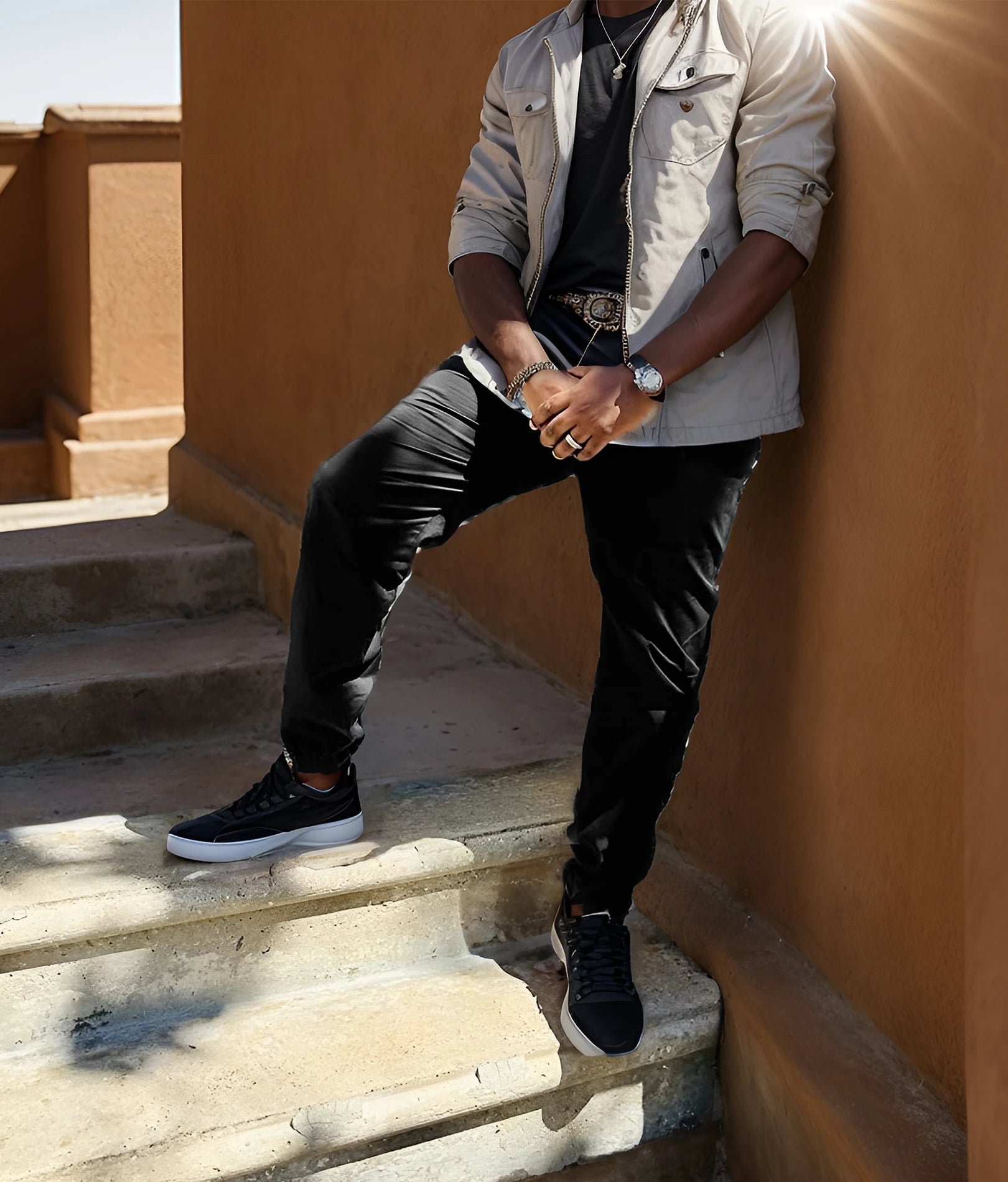 Men’s Jogger-Style Drawstring Pants