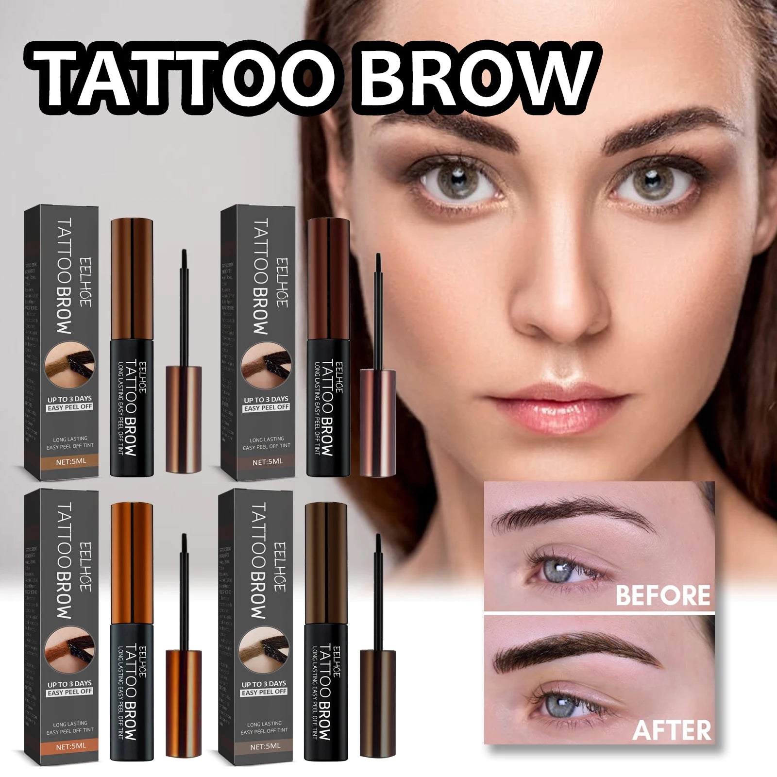 EELHOE Peel-Off Waterproof Eyebrow Gel