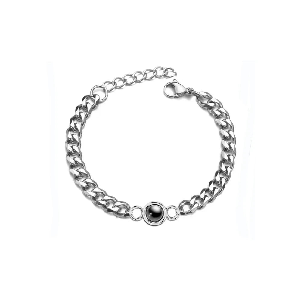 Custom Photo Projection Circle Braceletdea