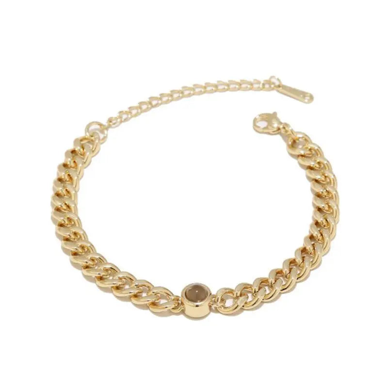 Custom Photo Projection Circle Braceletdea