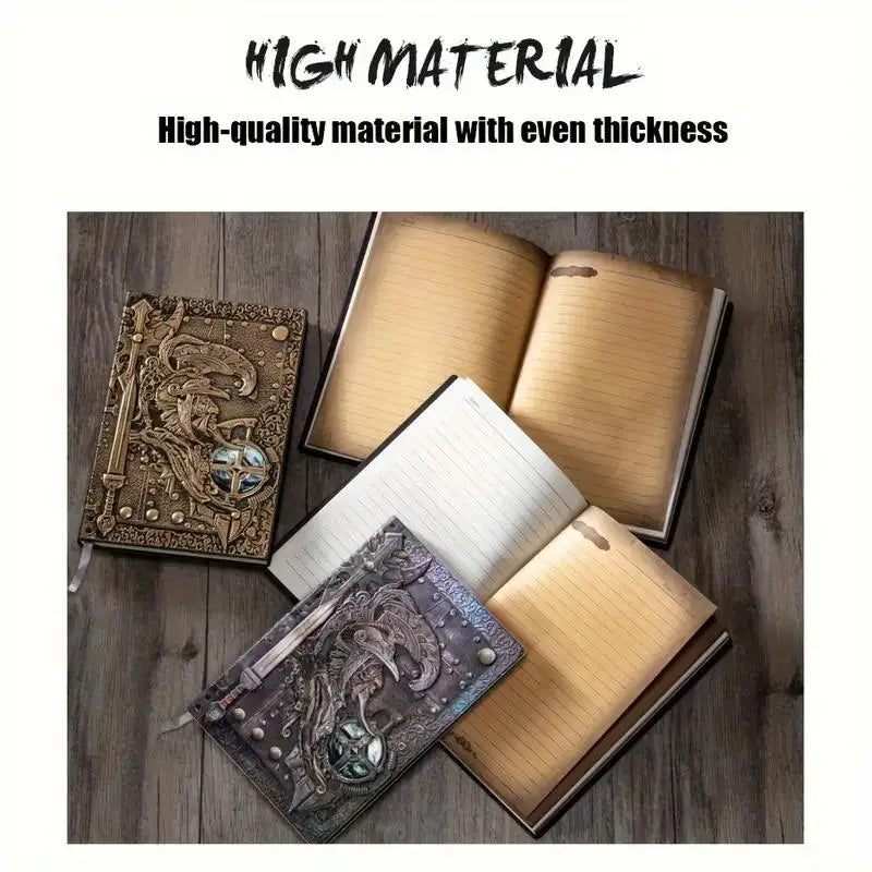 Vintage Embossed Leather Journal A5