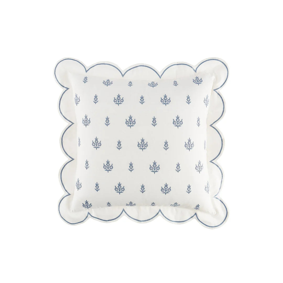 Soft Cotton Pillowcase with Scallop Edge