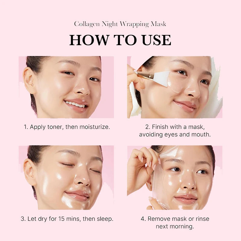 5PC Korean Collagen Peel-Off Face Mask