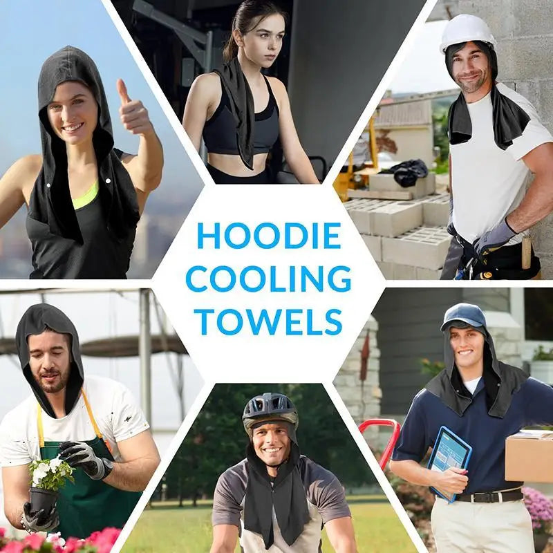 5-Pack Quick-Dry Cooling Hood Towels