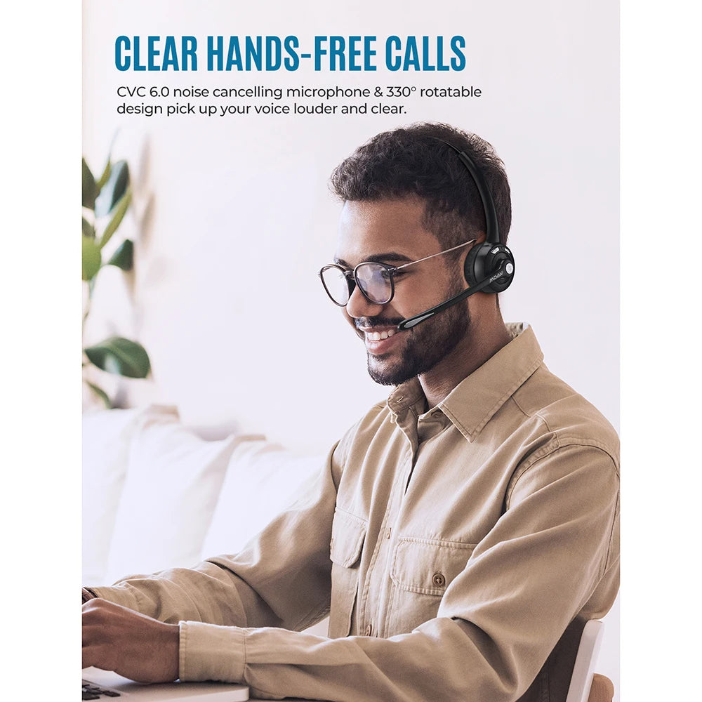 Mpow Pro Wireless Bluetooth Headset Mic