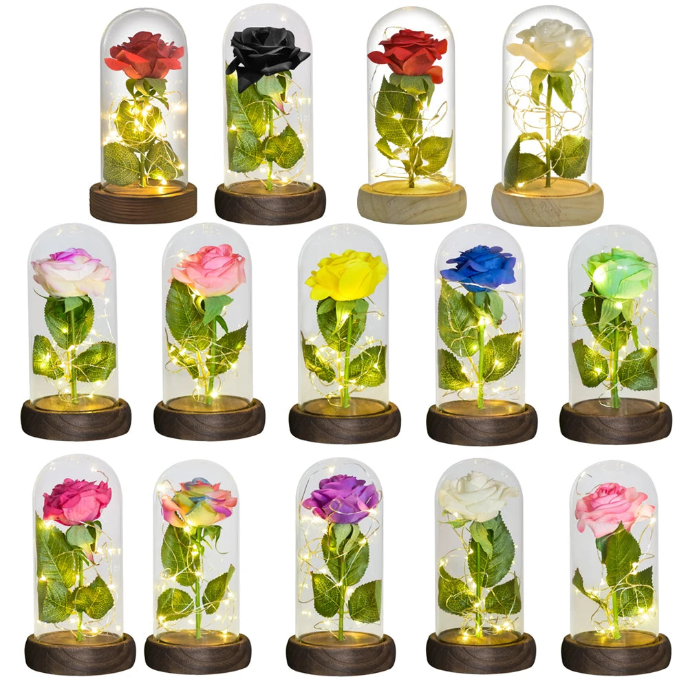 Beauty and the Beast Rose Gift Dome