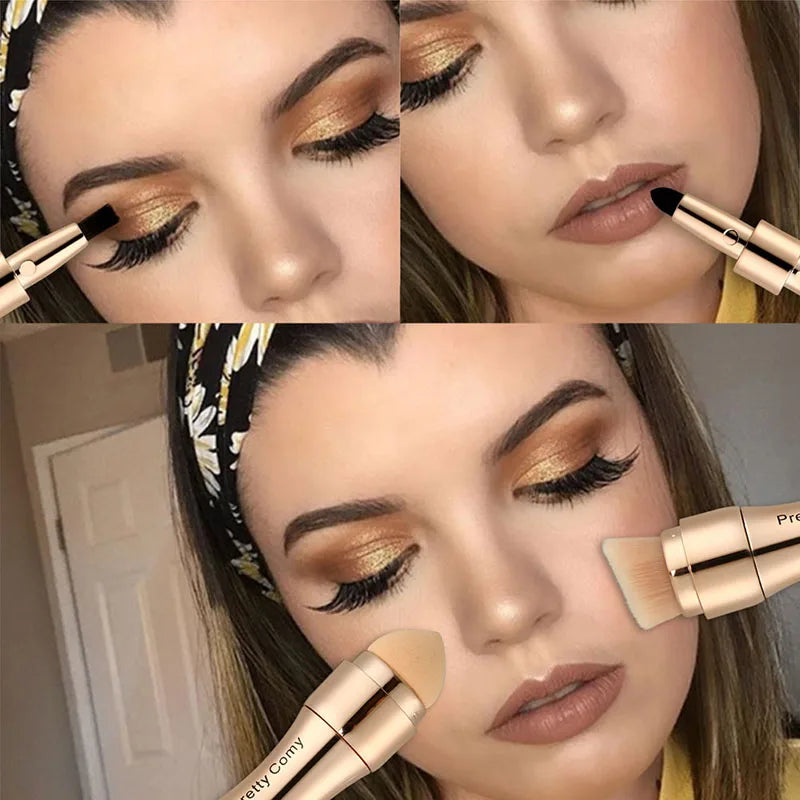 4-in-1 Professional Makeup Brush Set