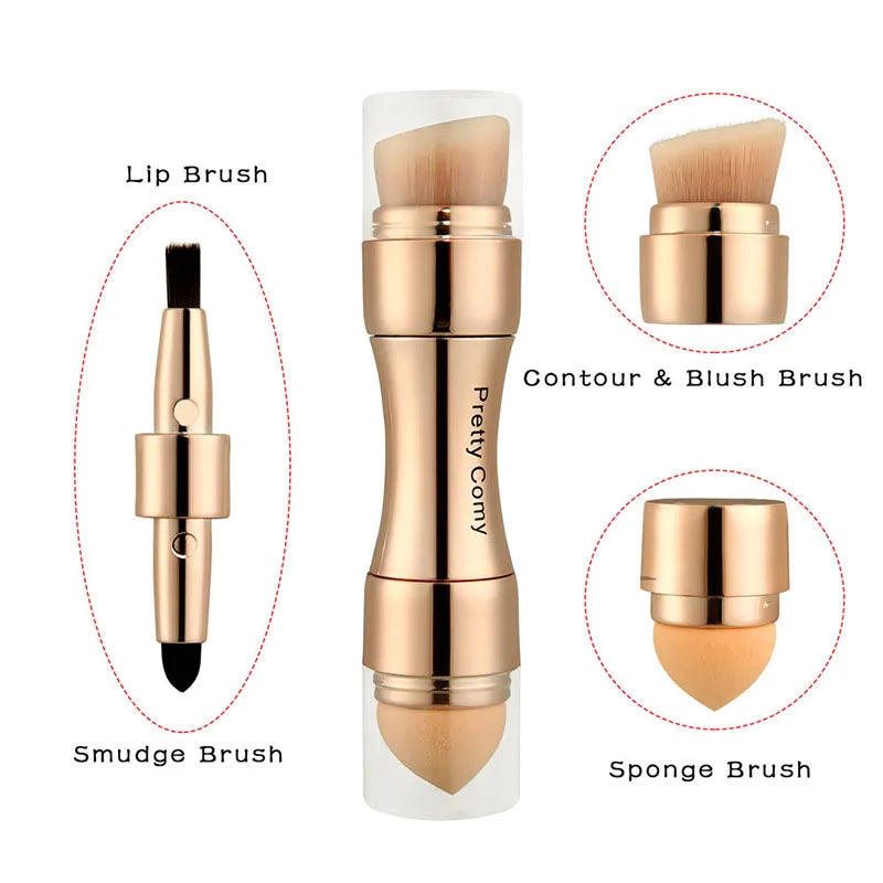 4-in-1 Professional Makeup Brush Set