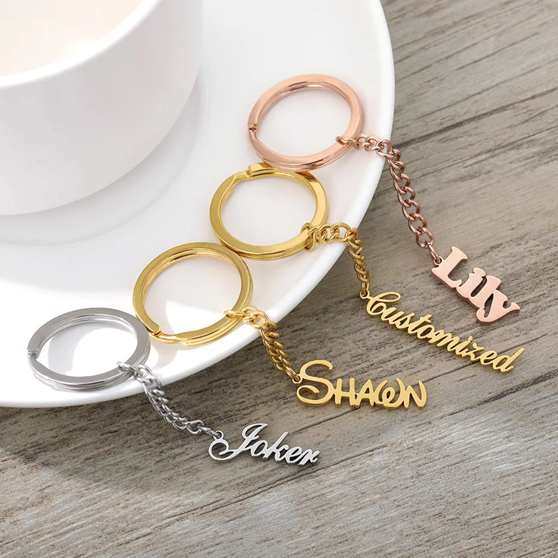 Custom Engraved Name Keychain Gift