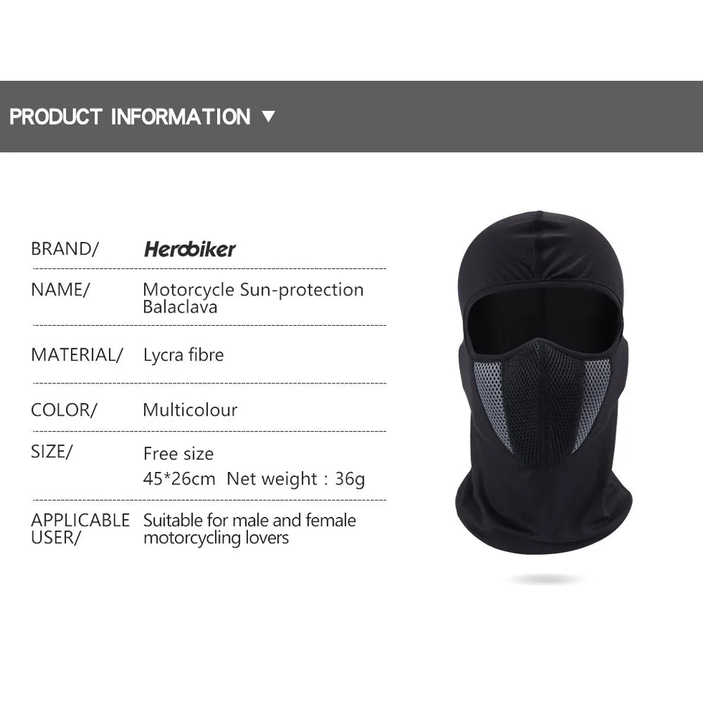 Motorcycle Full Face Balaclava Mask