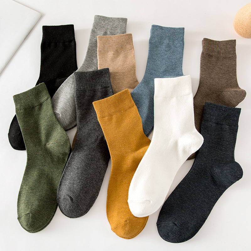 Chaussettes tube de couleur unie