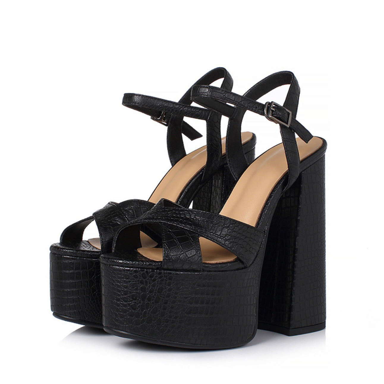 Women’s Chunky Heel Platform High Heel Sandals