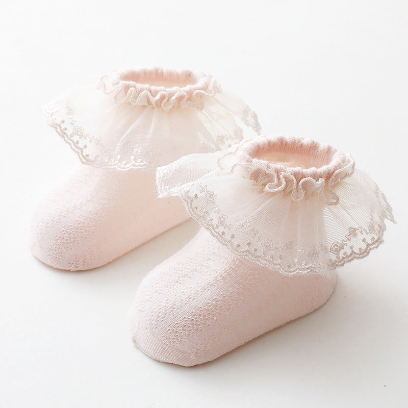 Chaussettes bébé en dentelle – Style coréen