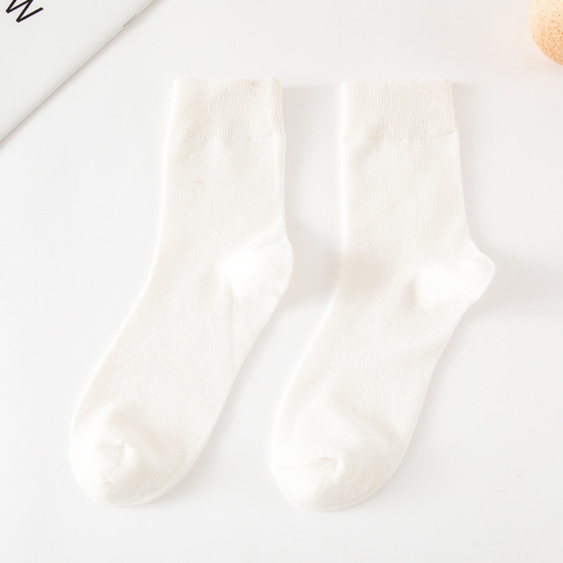 Chaussettes tube de couleur unie