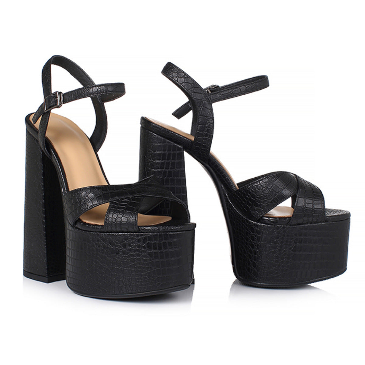 Women’s Chunky Heel Platform High Heel Sandals
