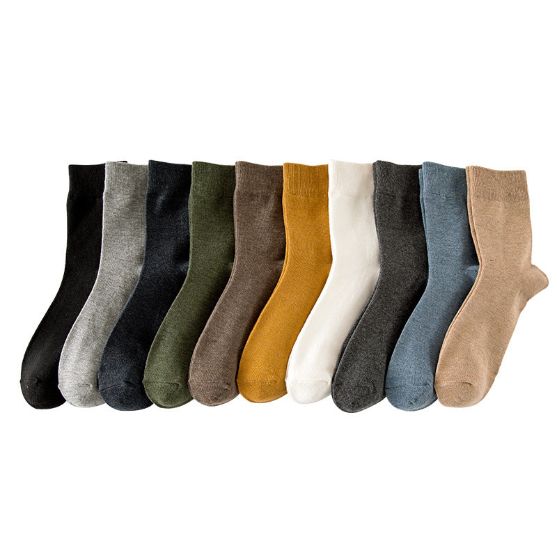 Chaussettes tube de couleur unie