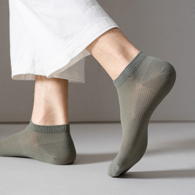 Chaussettes invisibles en polyester pour hommes
