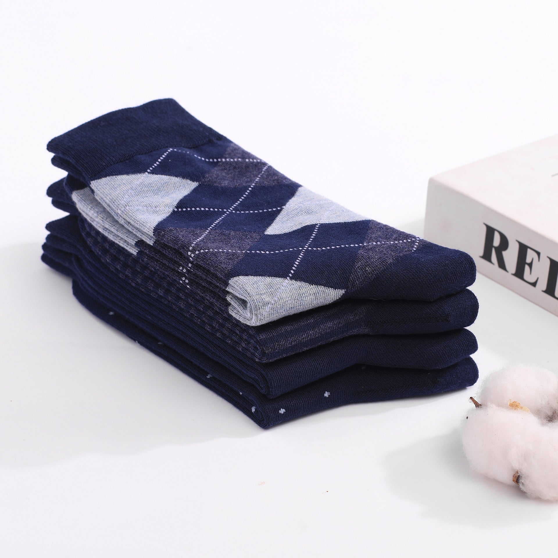 Chaussettes déodorantes en coton pour hommes