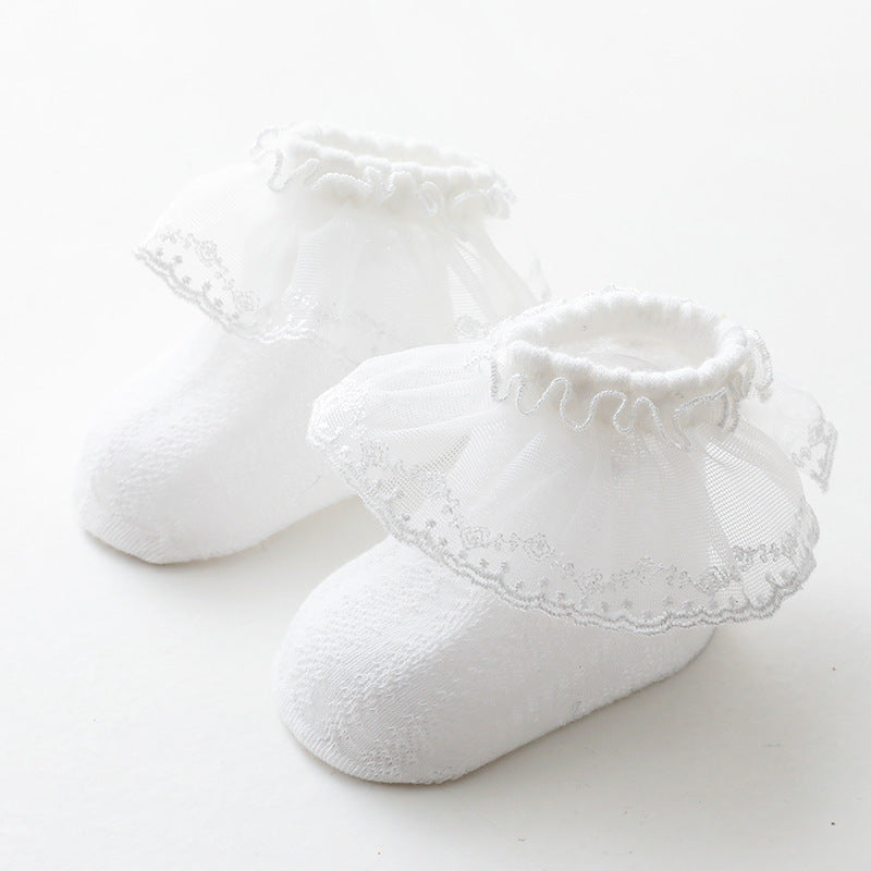 Chaussettes bébé en dentelle – Style coréen