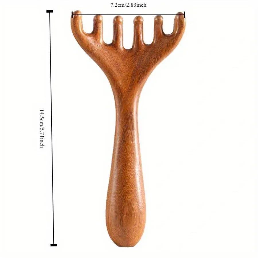 Sandalwood Meridian Scalp Massager Comb