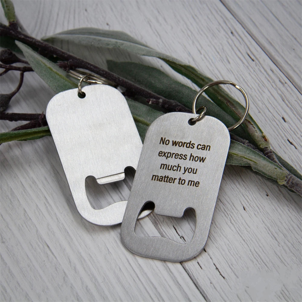 Custom Logo Bottle Opener Keychain