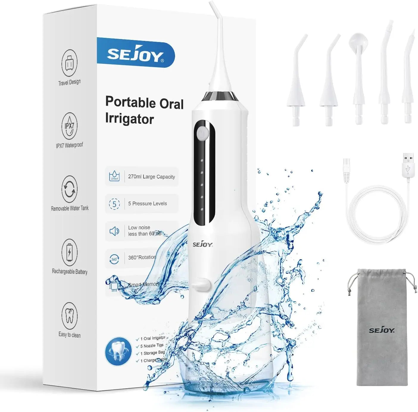Sejoy Cordless Electric Water Flosser