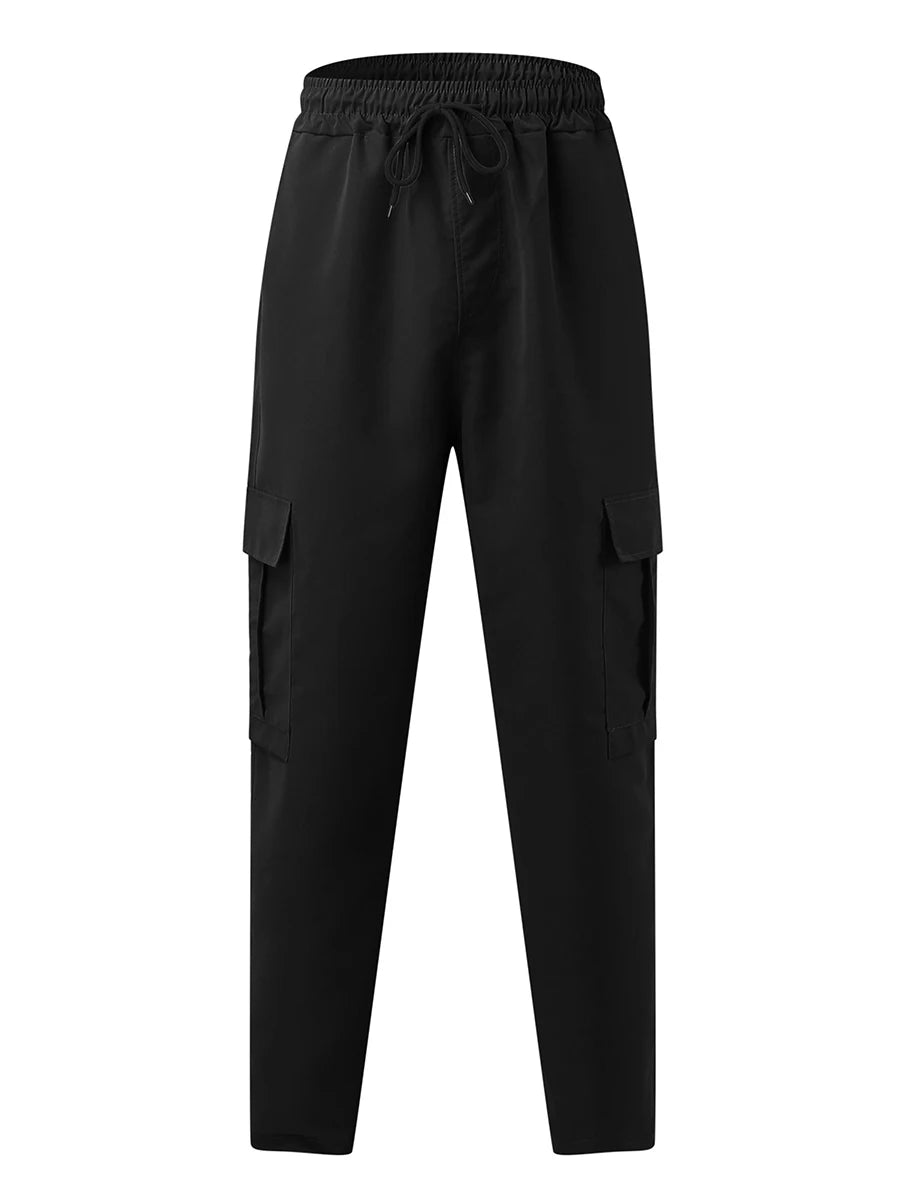 Men’s Loose Cargo Drawstring Pants