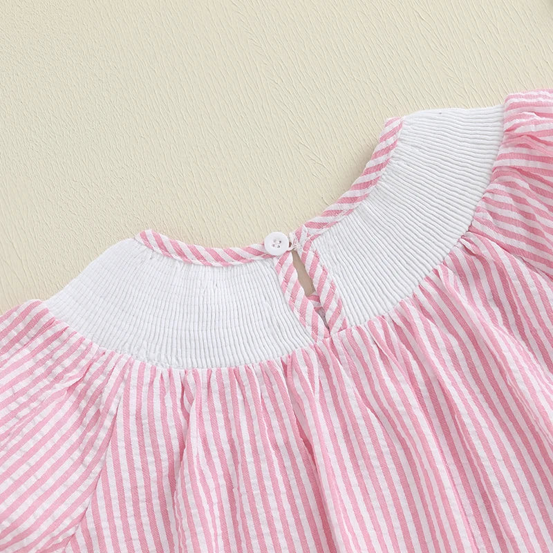 Embroidered Floral A-Line Girl Dress