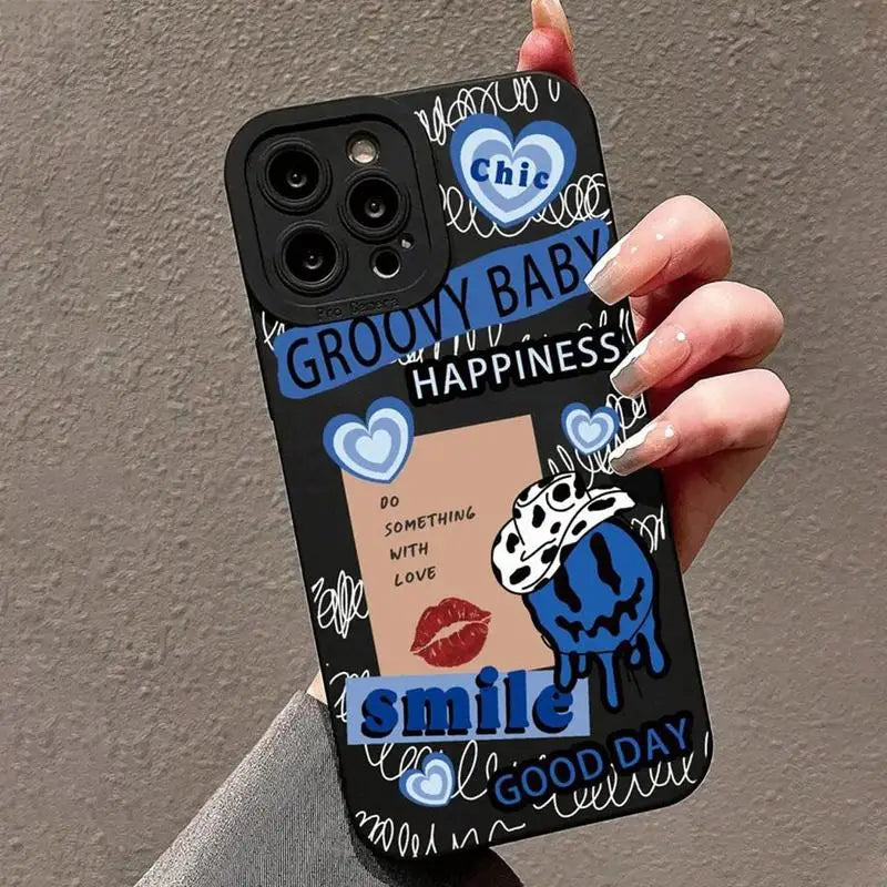 Funny Letter & Lips iPhone Case