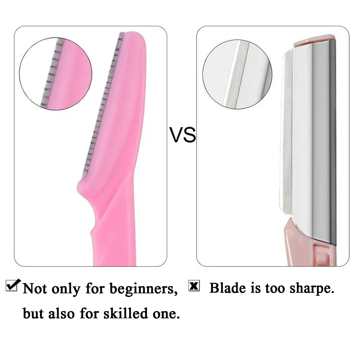 30PCS Eyebrow Razors with Case