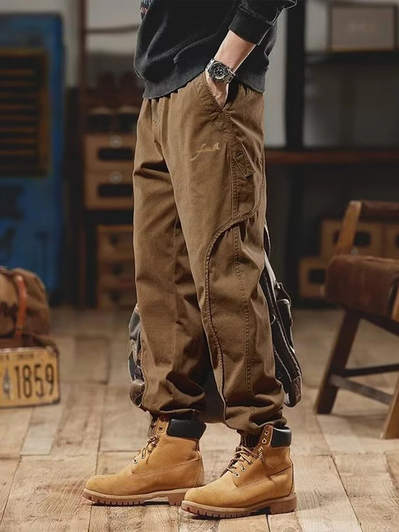 Men’s Tactical Quick-Dry Cargo Joggers