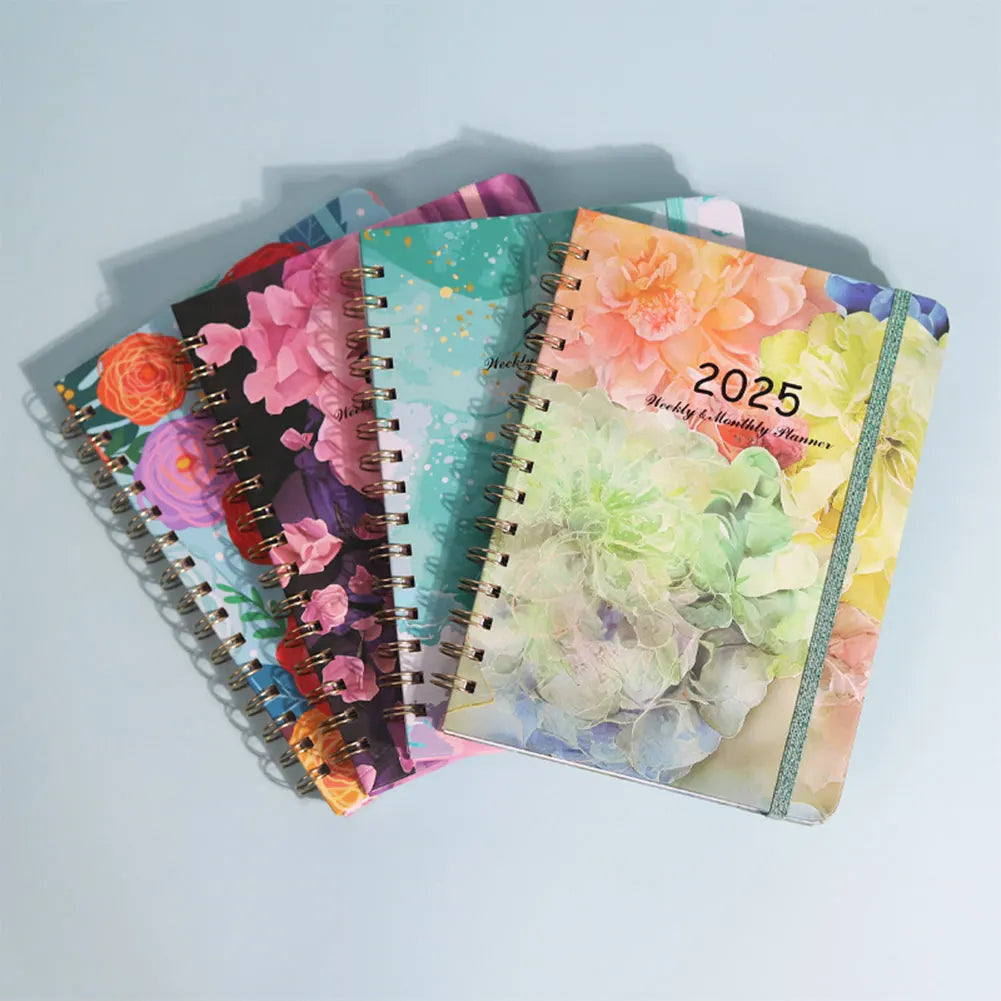 2025 A5 Monthly Weekly Planner Notebook