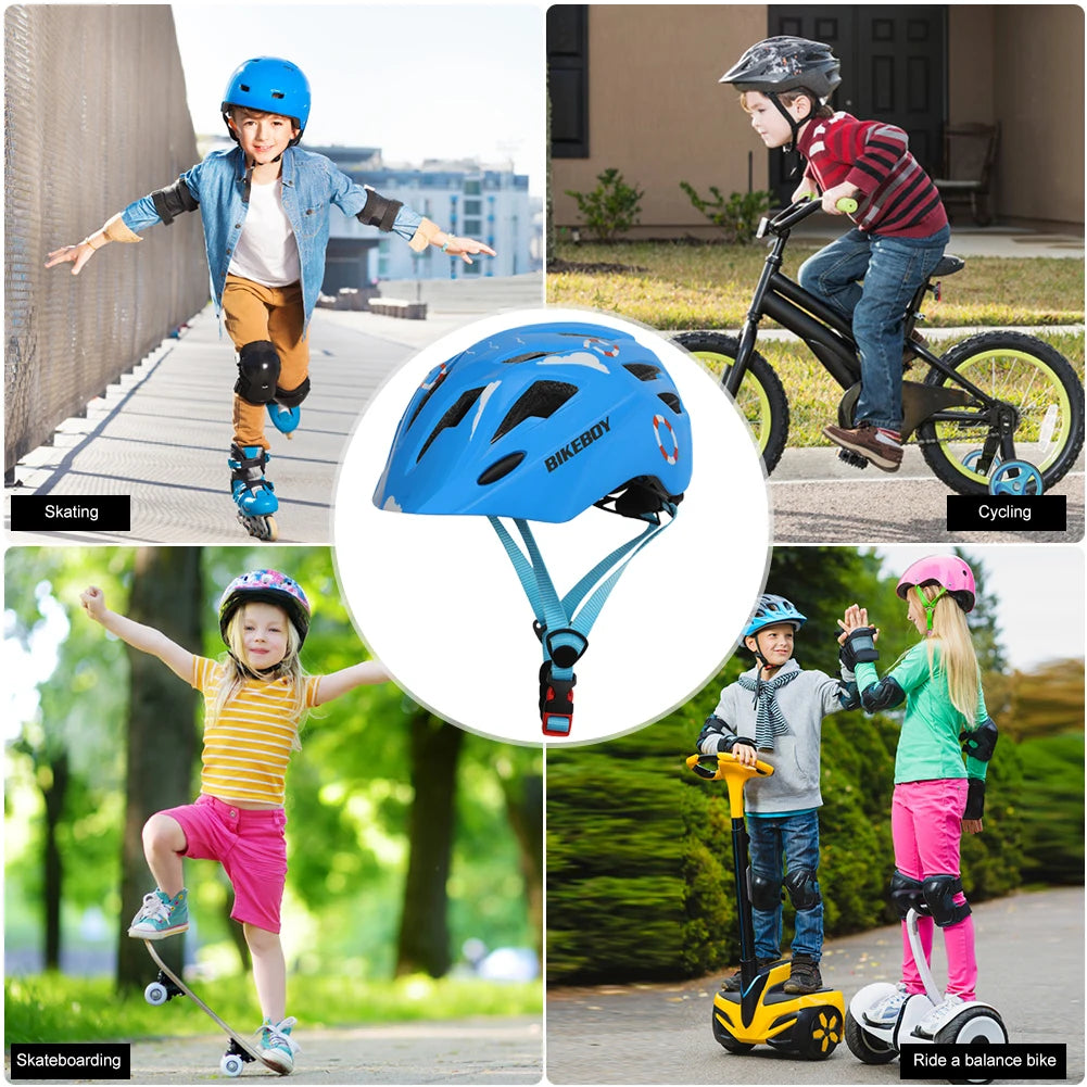 Kids Adjustable Bike Helmet w/ Light