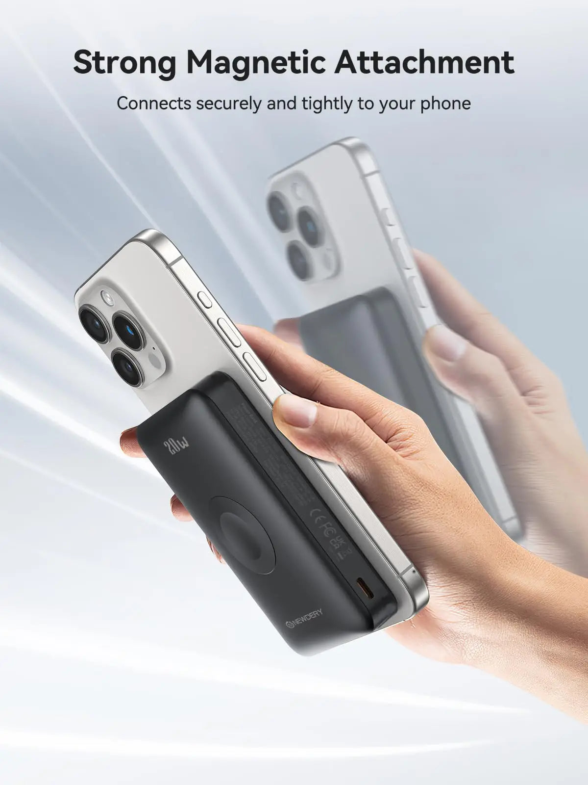 NEWDERY 10000mAh Magnetic Power Bank