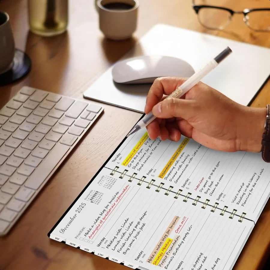 2025–2026 Spiral Planner with Stickers