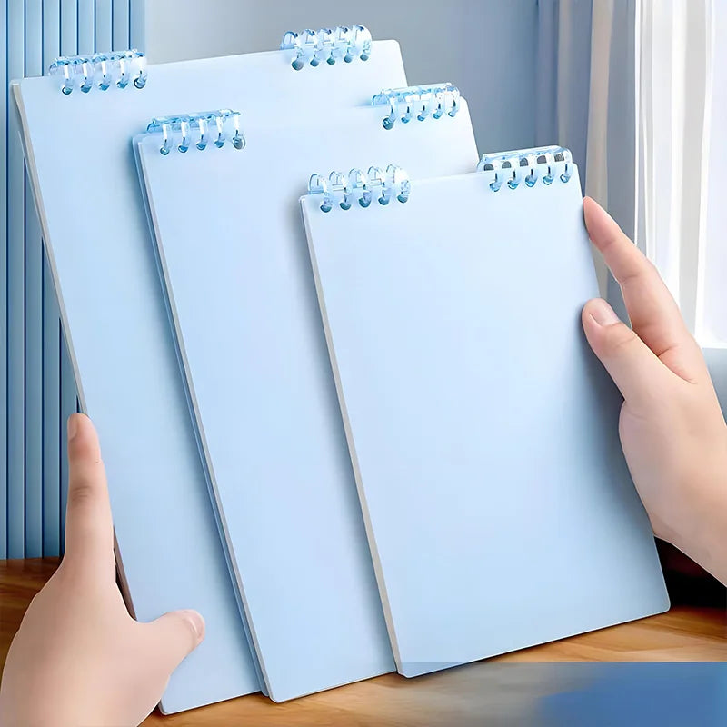 Wooden Top-Flip Loose-Leaf Notebook