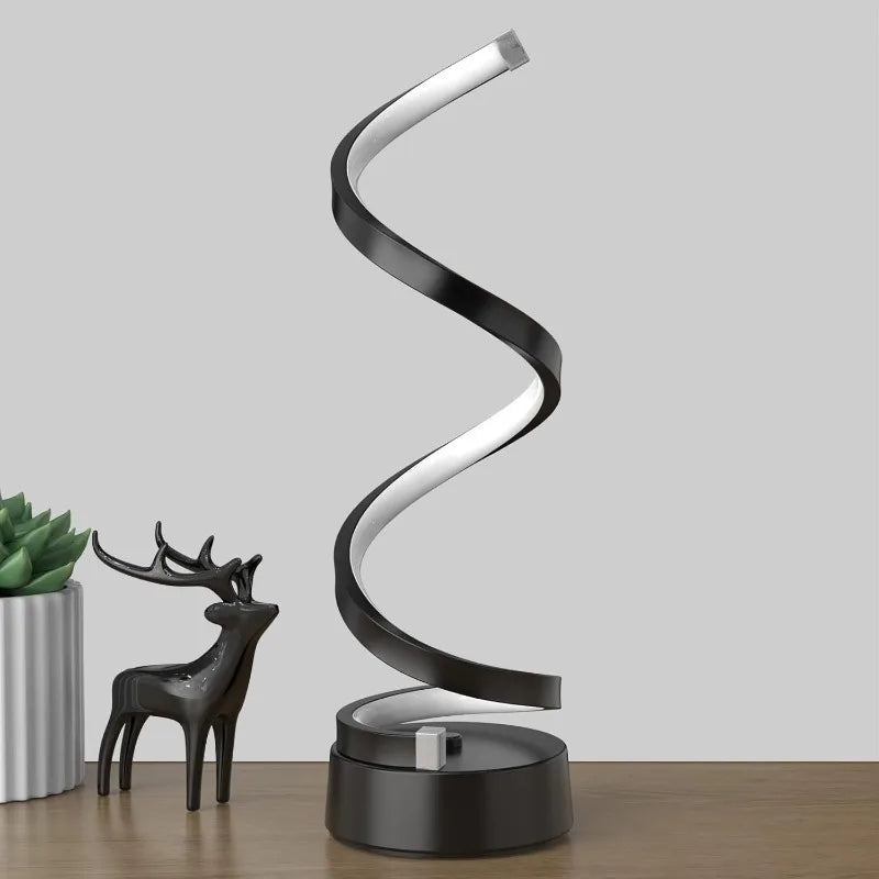 Modern Spiral LED Dimmable Table Lamp
