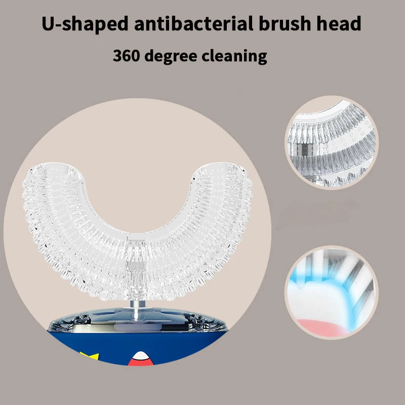 360° U-Shaped Kids Electric Toothbrush