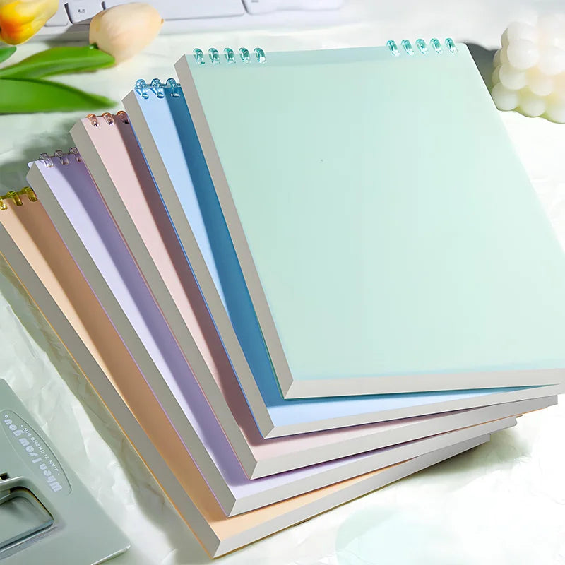 Wooden Top-Flip Loose-Leaf Notebook