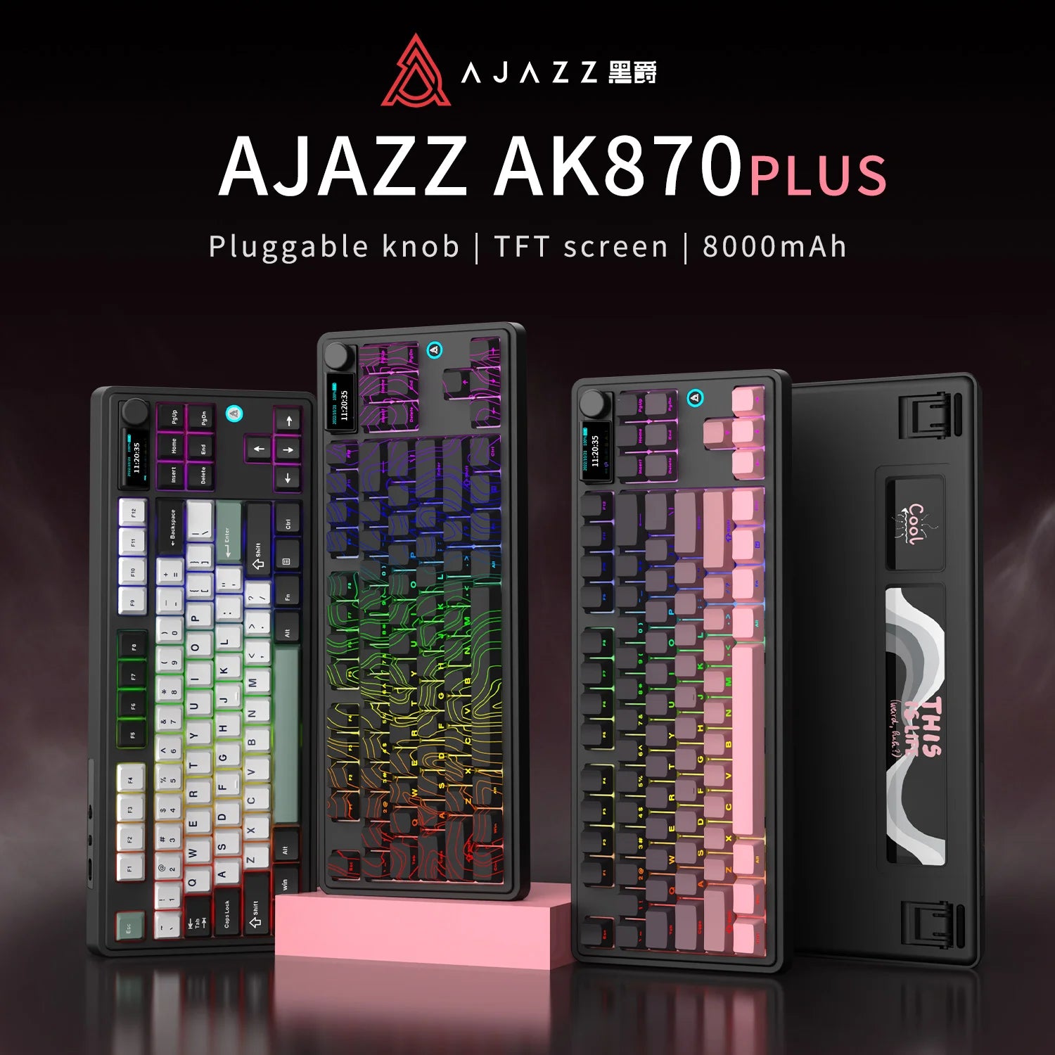 AJAZZ AK870 Magnetic Wireless Keyboard