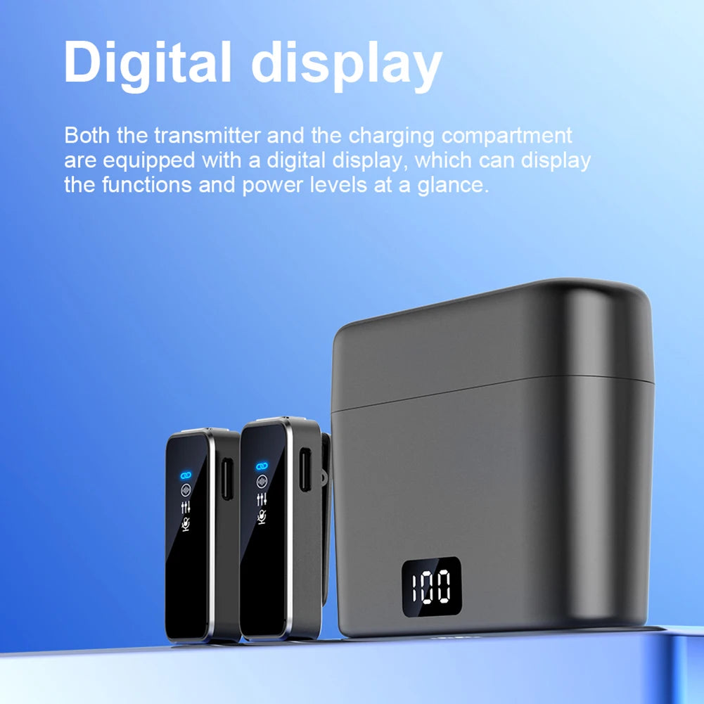 Dual Wireless Lavalier Mic for Phone