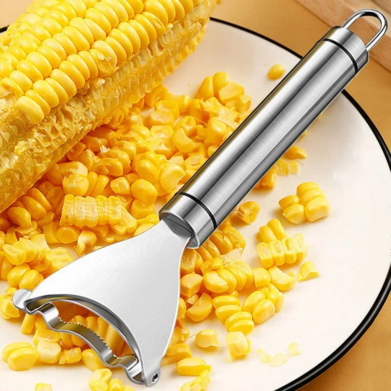 Stainless Steel Serrated Corn Peeler