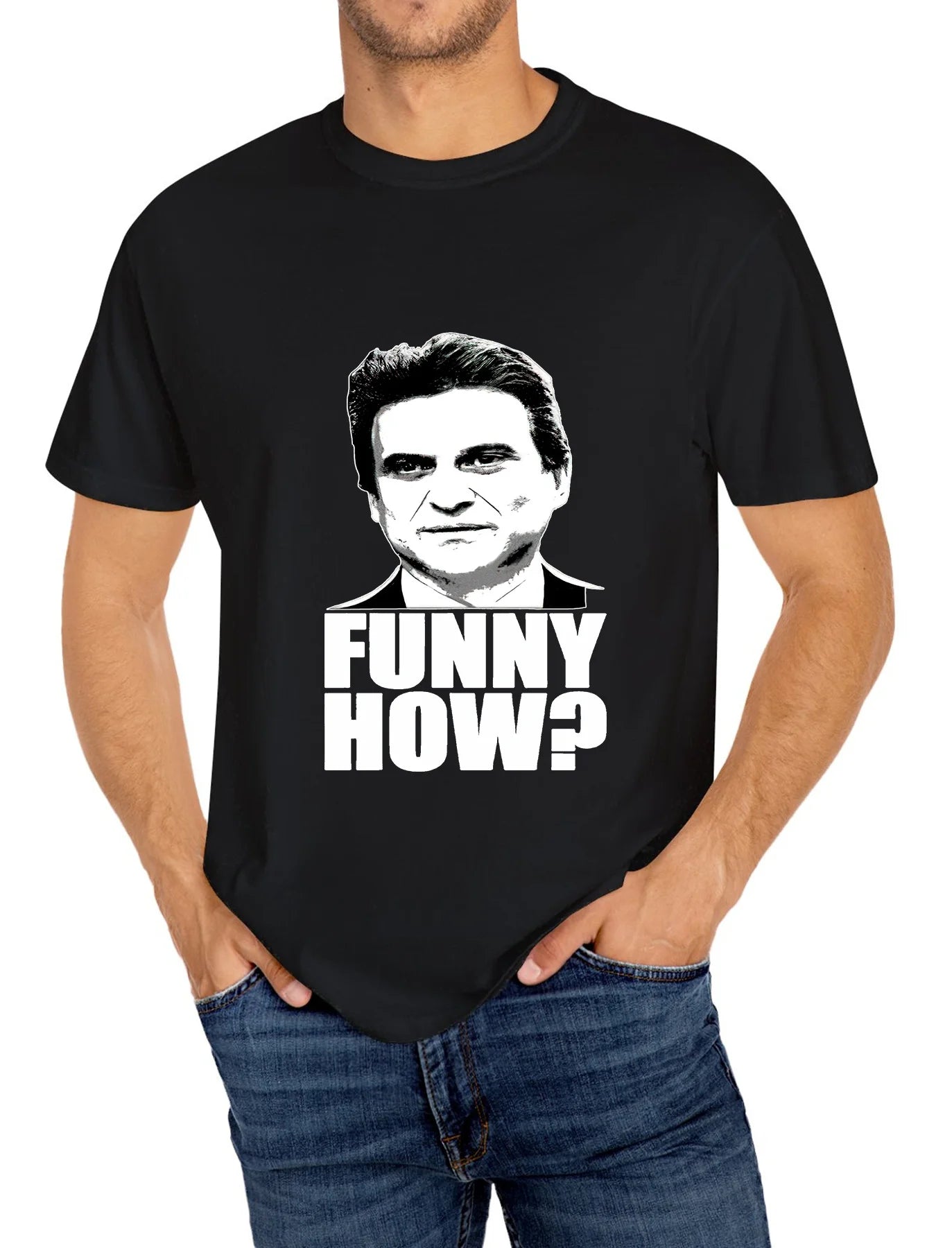 Men’s Black Cotton Casual T-Shirt