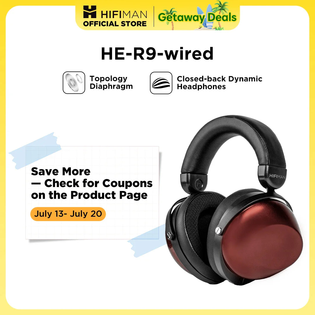 HIFIMAN HE-R9 Closed-Back Wired Headphones