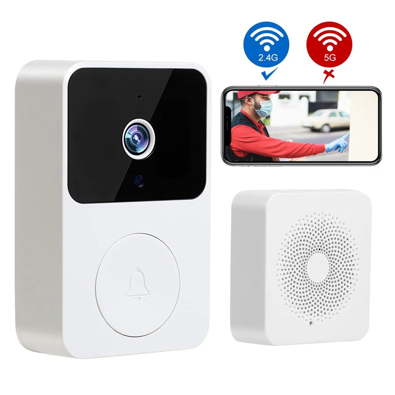 HD Wireless WiFi Smart Outdoor Doorbell Camera